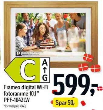 Føtex Frameo digital Wi‑Fi fotoramme 10,1 PFF-1042LW tilbud