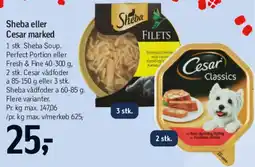 Føtex Sheba / Cesar vådfoder tilbud
