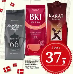Dagli'Brugsen Formalet kaffe (BKI, Karat, Peter Larsen) tilbud
