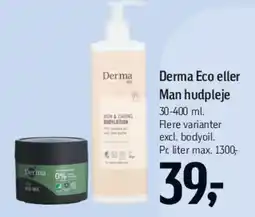Føtex Derma Eco eller Man hudpleje tilbud