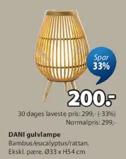 JYSK DANI gulvlampe tilbud