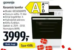 Føtex Keramisk komfur tilbud