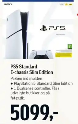 Føtex PS5 Standard E-chassis Slim Edition tilbud