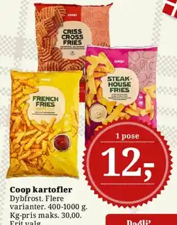 Dagli'Brugsen Coop kartofler tilbud