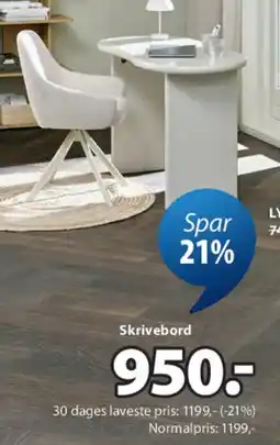 JYSK Skrivebord tilbud