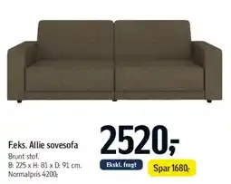 Føtex F.eks. Allie sovesofa tilbud