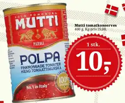 Dagli'Brugsen Mutti tomatkonserves (Polpa) tilbud