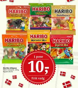 Dagli'Brugsen Haribo slikpose tilbud