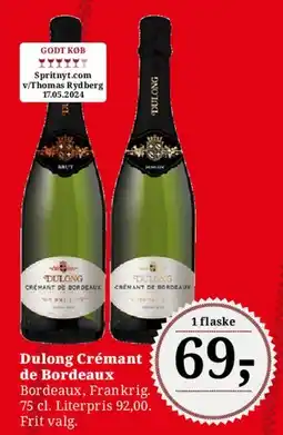 Dagli'Brugsen Dulong Crémant de Bordeaux tilbud