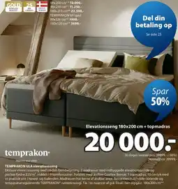 JYSK TEMPRAKON ULA elevationsseng tilbud