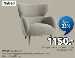 JYSK HAGESTED lænestol tilbud