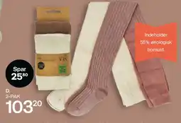 Føtex D. 2-PAK strømpebukser / lange strømper tilbud