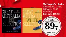 Dagli'Brugsen Great Australian Red / White Selection (McHogan's i boks) tilbud