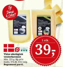 Dagli'Brugsen Thise økologisk vesterhavsost tilbud