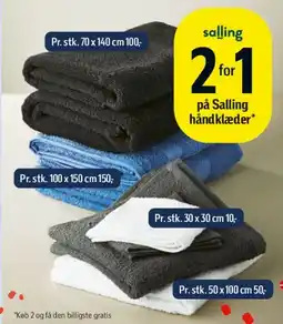Føtex Salling håndklæder tilbud
