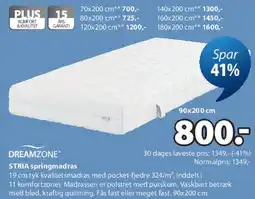 JYSK DREAMZONE STRIA springmadras tilbud