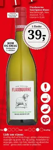 Dagli'Brugsen Flaxbourne Sauvignon Blanc tilbud