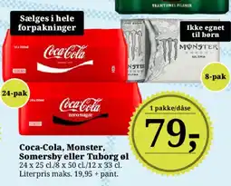 Dagli'Brugsen Coca-Cola, Monster, Somersby eller Tuborg øl tilbud