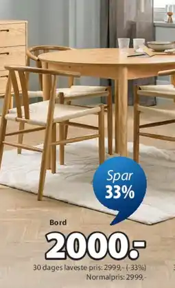 JYSK Bord tilbud