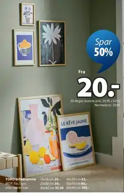 JYSK TORD billedramme tilbud