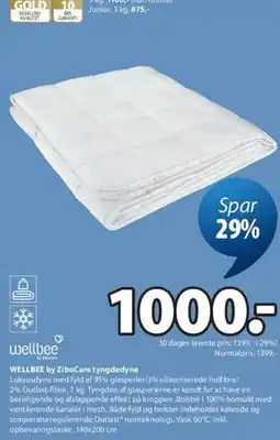 JYSK Wellbee tyngdedyne tilbud