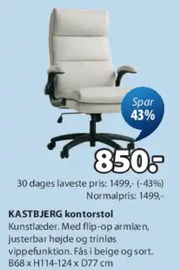 JYSK KASTBJERG kontorstol tilbud
