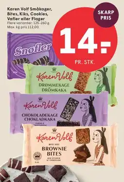 SPAR Karen Volf småkager / bites tilbud
