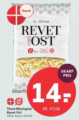 SPAR Them Økologisk Revet Ost tilbud