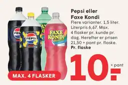SPAR Pepsi eller Faxe Kondi tilbud