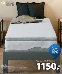 JYSK Topmadras 90x200 cm tilbud