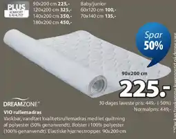 JYSK DREAMZONE rullemadras tilbud