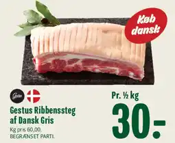 Min Købmand Gestus Ribbenssteg af Dansk Gris tilbud