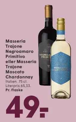 SPAR Masseria Trajone - Negroamaro / Primitivo / Moscato Chardonnay tilbud