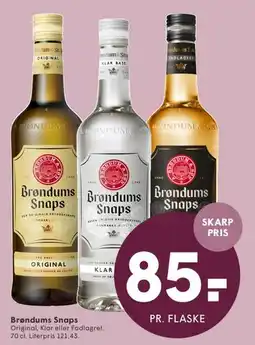 SPAR Brøndums Snaps tilbud