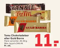 SPAR Toms Chokoladebar eller Guld Barre tilbud