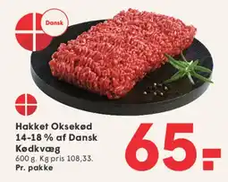 SPAR Hakket Oksekød tilbud