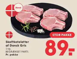SPAR Skaftkoteletter af Dansk Gris tilbud
