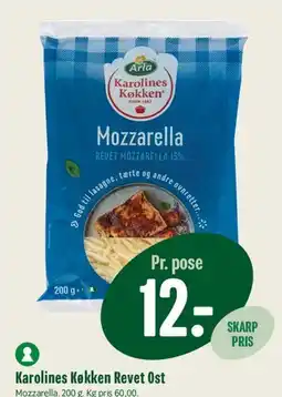 Min Købmand Karolines Køkken Revet Ost – Mozzarella tilbud