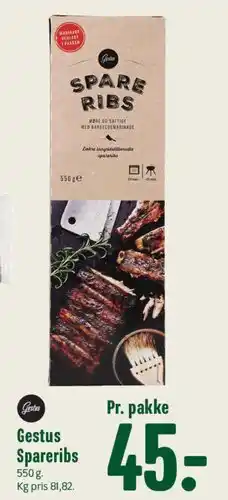 Min Købmand Gestus Spareribs tilbud