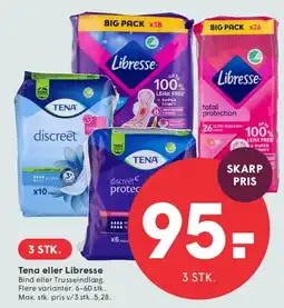 SPAR Tena eller Libresse tilbud