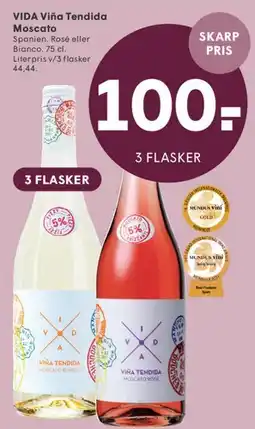 SPAR VIDA Viña Tendida Moscato tilbud