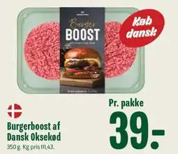 Min Købmand Burgerboost af Dansk Oksekød tilbud