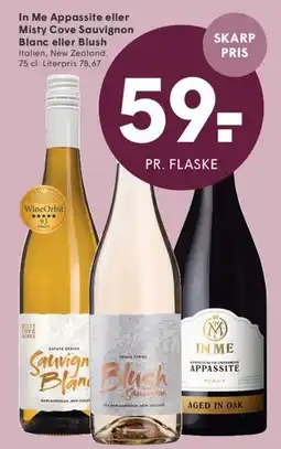 SPAR In Me Appassite / Misty Cove Sauvignon Blanc / Blush tilbud