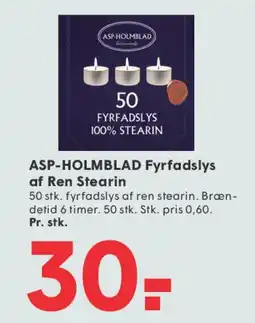 SPAR ASP-HOLMBLAD Fyrfadslys tilbud