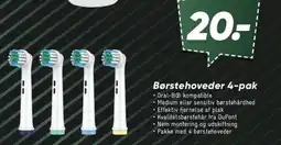 Bilka Børstehoveder 4-pak tilbud