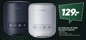 Prosonic BT-200B eller BT-200S Bluetooth højttaler