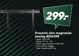 Bilka Prosonic slim magnetisk beslag BES4398 tilbud