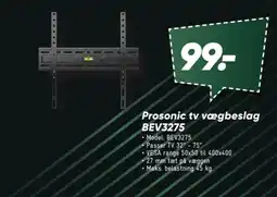 Bilka Prosonic tv vægbeslag BEV3275 tilbud