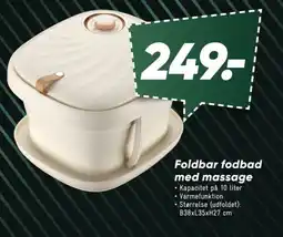 Bilka Foldbar fodbad med massage tilbud