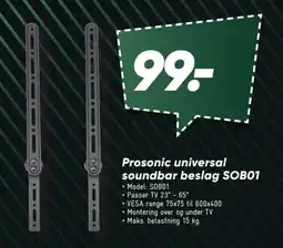 Bilka Prosonic universal soundbar beslag SOB01 tilbud